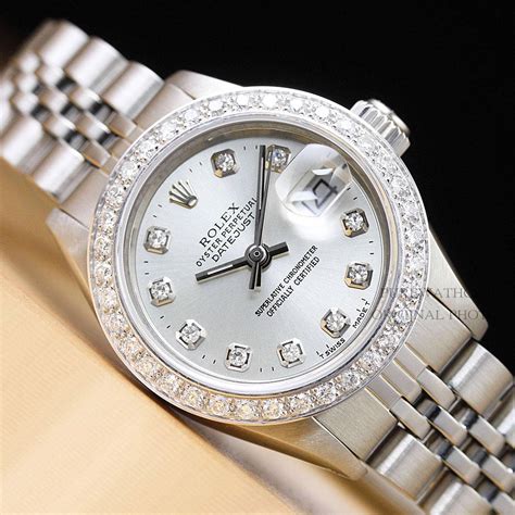 ladies rolex silver watches|ladies Rolex watches for sale.